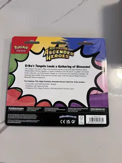 Pokemon TCG Ascended Heroes Erika's Tangela 2-Pack Blister BRAND NEW SEALED - Image 2