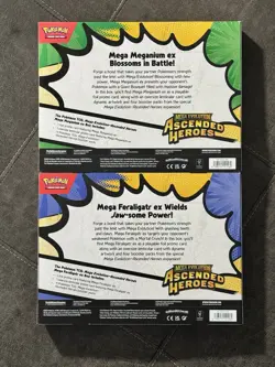 Pokemon TCG: Ascended Heroes - Mega Feraligatr EX and Mega Meganium EX SEALED - Image 2