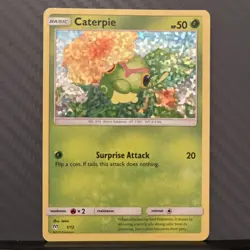 Pokemon TCG Caterpie McDonalds 2019 1/12 Holo LP - Image 1