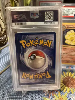 1999 Pokemon MACHOP Base Set Shadowless Common #52 PSA 9 MINT - Image 2