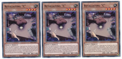 3x Retaliating "C" - (SDBT-EN011 - 1st Ed - Common) - NM - Yugioh - Image 1