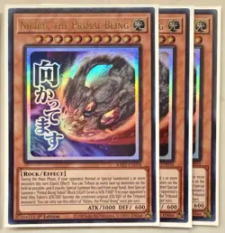 3x Nibiru, the Primal Being 1st Edition Ultra Rare RA05-EN094 Yu-Gi-Oh! - Image 1