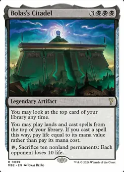 Bolas's Citadel Light Play, English Magic the Gathering MTG The List - Image 1