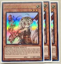 Yugioh 3x Ghost Ogre & Snow Rabbit RA05-EN131 Ultra Rare 1st Ed NM - Image 1