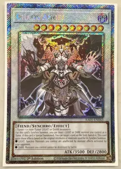 Yugioh! 1x Chaos Angel RA05-EN043 Platinum Secret Rare 1st Ed NM - Image 1