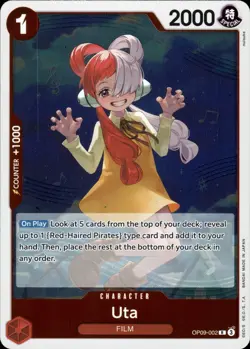 Uta - Rare - OP09-002 Emperors In The New World - One Piece CCG - Image 1