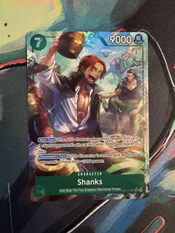 Shanks (Alternate Art) OP14-027 The Azure Sea's Seven Foil MINT One Piece TCG - Image 1