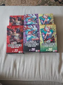 ~LOT OF 6~ ONE PIECE TCG: STARTER DECK BUNDLE ST-23-26-28 SHANKS YAMATO MONKEY - Image 1