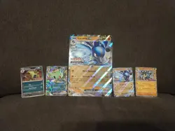 Pokemon Stamped Promos Prismatic Evolutions Lucario Tyranitar ex Premium - Image 1