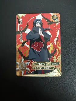Itachi Uchiha AR "Red Gold Prism" Kayou Official Naruto Card TCG NR-AR-018 - Image 1