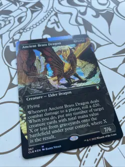 Ancient Brass Dragon (Borderless) -Foil Near Mint MTG - Image 1