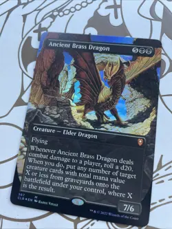 Ancient Brass Dragon (Borderless) -Foil Near Mint MTG - Image 2