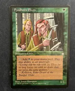 MTG ICE AGE FYNDHORN ELVES MAGIC THE GATHERING GREEN COMMON CREATURE ENGLISH - Image 5