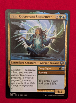 Tam, observant sequencer deep sight Regular U NM Secrets of strixhaven MTG - Image 1