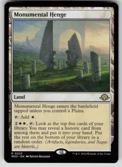Monumental Henge Rare Modern Horizons 3 222 MTG Near Mint 2024 - Image 1