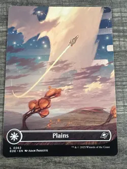 Plains (262) Borderless Edge of Eternities EOE MTG Magic - Image 1