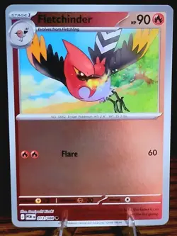 NM/M Reverse Holo Perfect Order Fletchinder 013/088 Common Pokemon - Image 1