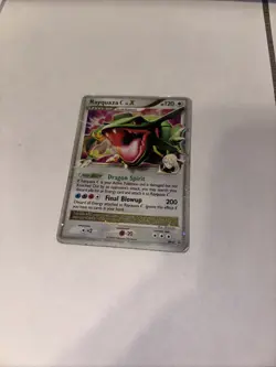 Rayquaza C LV.X Black Star Promo Diamond & Pearl Holo Rare Pokemon Card - Image 3