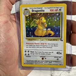 Dragonite - 4/62 - Pokemon Fossil Unlimited Holo Rare Card WOTC HP+ Vintage TCG - Image 1