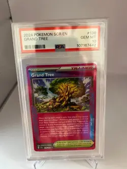 2024 POKEMON SCR EN-STELLAR CROWN #136 GRAND TREE PSA 10 GEM MINT FAST SHIPPING - Image 1