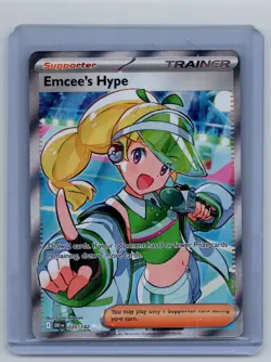 Emcee's Hype 220/182 Ultra Rare Destined Rivals Pokemon Near Mint - Image 1