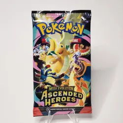 22.48g Pokemon TCG Ascended Heroes Booster Pack (FACTORY SEALED) - Image 2