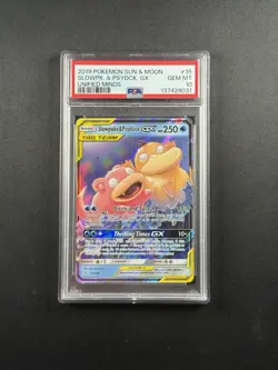 2019 POKEMON SUN & MOON UNIFIED MINDS #35 SLOWPOKE & PSYDUCK GX PSA 10 - Image 1