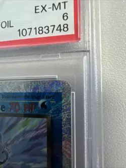 2002 POKEMON LEGENDARY COLLECTION #4 DARK BLASTOISE-REVERSE FOIL PSA 6 - Image 4
