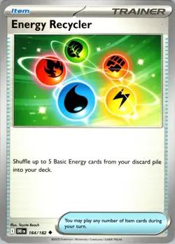 Energy Recycler Uncommon SV10: Destined Rivals 164/182 NM Pokemon - Image 1