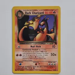 Pokemon 1st Edition Dark Charizard non holo 21/82 Rare - Image 1