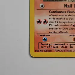 Pokemon 1st Edition Dark Charizard non holo 21/82 Rare - Image 5