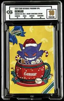5X SLAB LOT: Pokemon CG 10 Pristine GENGAR Christmas Data TCG XMAS - Image 2