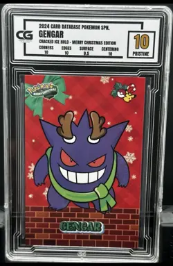 5X SLAB LOT: Pokemon CG 10 Pristine GENGAR Christmas Data TCG XMAS - Image 3