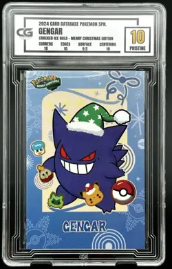 5X SLAB LOT: Pokemon CG 10 Pristine GENGAR Christmas Data TCG XMAS - Image 4