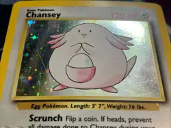 Pokemon 1999 Base Set Unlimited: Chansey (3/102) LP - Image 2