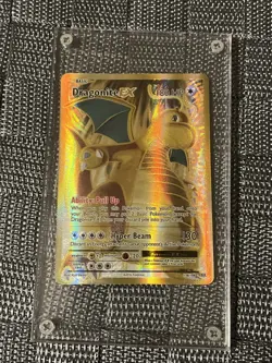 *GOLD* Dragonite EX 106/108 Full Art Ultra Rare Pokemon TCG - Image 2