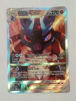 Pokemon TCG Lucario VSTAR SWSH291 Crown Zenith Black Star Promo NM+ FREE SHIPP - Image 1
