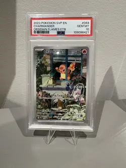 2023 POKEMON SVP EN-SV BLACK STAR PROMO #044 CHARMANDER PSA 10 - Image 1