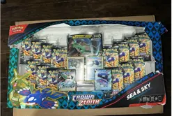 Pokemon Crown Zenith Sea & Sky Premium Collection Box Rayquaza Kyogre DAMAGED - Image 1