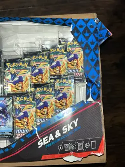 Pokemon Crown Zenith Sea & Sky Premium Collection Box Rayquaza Kyogre DAMAGED - Image 2