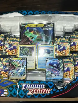 Pokemon Crown Zenith Sea & Sky Premium Collection Box Rayquaza Kyogre DAMAGED - Image 3