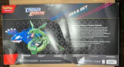 Pokemon Crown Zenith Sea & Sky Premium Collection Box Rayquaza Kyogre DAMAGED - Image 5