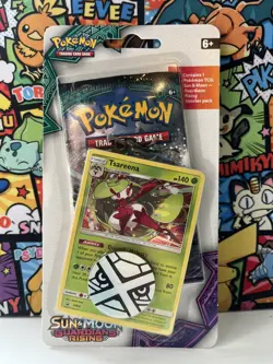 Pokemon Sun & Moon Guardians Rising Single Pack Blister Tsareena - Image 1