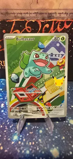 Pokemon First Partner Illustration Bulbasaur #37 Black Star Promo - Image 1