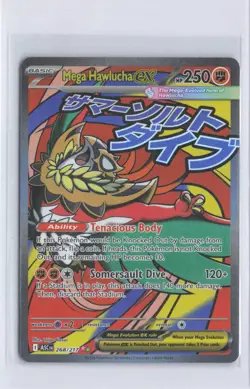 Mega Hawlucha ex 268/217 Mega Attack Rare ME: Ascended Heroes Pokemon NM - Image 1