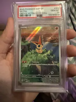 PSA 10 2025 Pokemon SVP EN-SV Black Star Promo #208 Victini Unova Illus Coll - Image 1