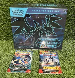 Pokemon TCG Phantasmal Flames Elite Trainer Box (ETB) + 2 Loose Packs SEALED - Image 1