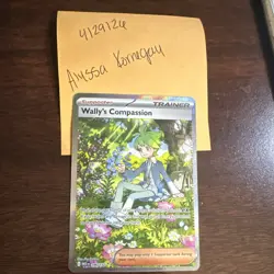 Pokemon Wally's Compassion Trainer Special Illustration Rare Holo 186/132 Me01 - Image 3