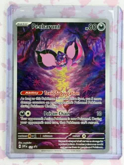 Pokemon Shrouded Fable Pecharunt SVP 129 Black Star Promo - Image 1