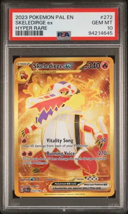 2023 POKEMON PAL EN-PALDEA EVOLVED SKELEDIRGE ex #272 PSA GEM MT 10 - Image 1